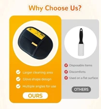 Electrostatic Double-Sided Pet Hair Removal Gloves 5 FOR $17.99