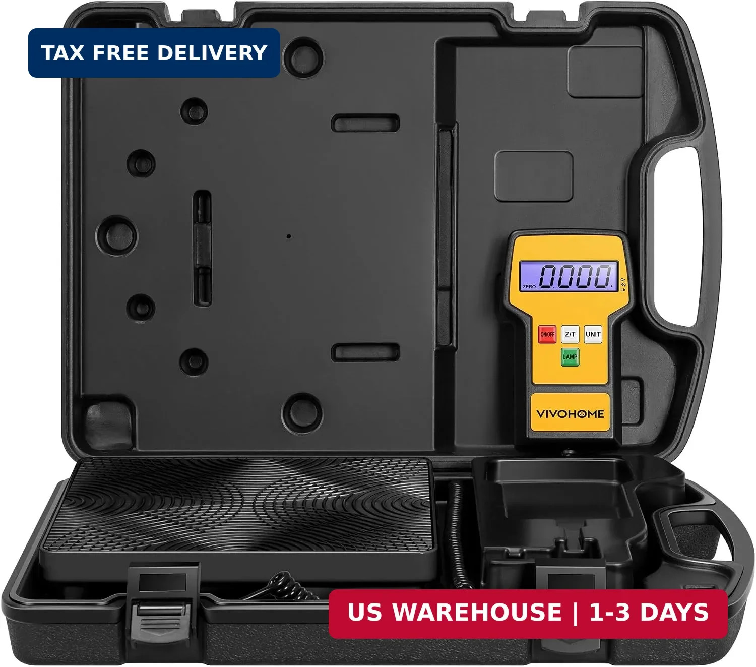 VIVOHOME 220 LBS High Precision Electronic Digital Refrigerant Scale HVAC