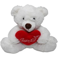 TEDI Eisbär mit Herz "love", sitzend Kuscheltier 30cm Gebraucht