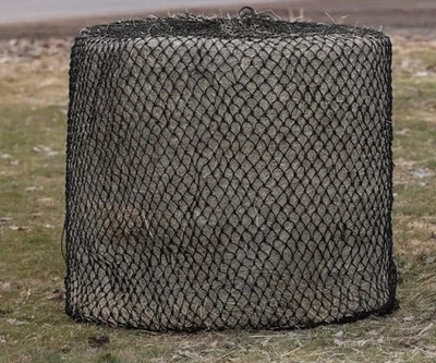ACES EQUINE XXXL Rundballen Heunetz 10 mal 10 Fuß Slow Feeder 2,5 Zoll Netz für Heulage und Heu