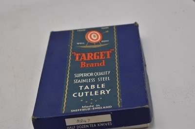 6er Set Vintage Target Marke hochwertiges Edelstahlbesteck