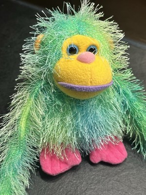 Aurora A&A Ombré grün blau Regenbogen hängender Gorilla Affe Affe Plüschtier Kuscheltier