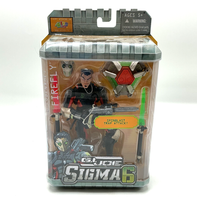 Hasbro G.I. Joe Sigma 6 FIREFLY W/ SPINBLAST TRAP ATTACK Action