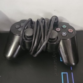 Sony PlayStation 2 Console  Black Fat Cords, Controller + 3 Games 