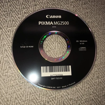 Canon PIXMA MG2500 Series Setup CD-ROM Driver Software Disc OEM K30355 - Image 1 of 3