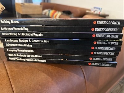 Black & Decker Home Improvement Library Lot 8 Books Wiring Plumbing Remodeling