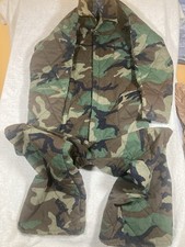Vintage Woodland Camo Insulated Coveralls Men XL Camouflage USA Made Sears