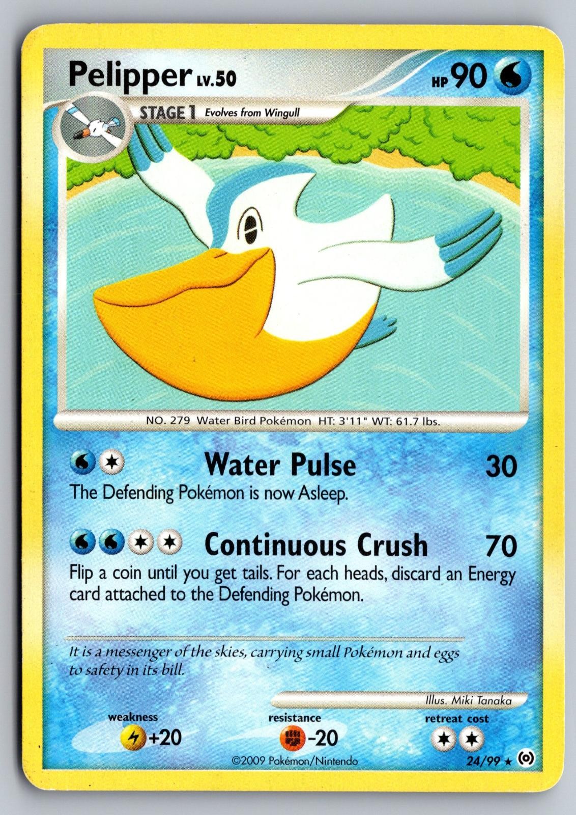 Pelipper 24/99 Rare Arceus Pokemon Moderately Played