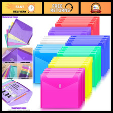 32 Pack Heavy Duty Clear Plastic Envelopes - ...