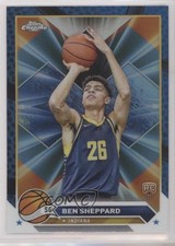 2023-24 Topps Chrome Blue Basketball Refractor Ben Sheppard #83 00gy