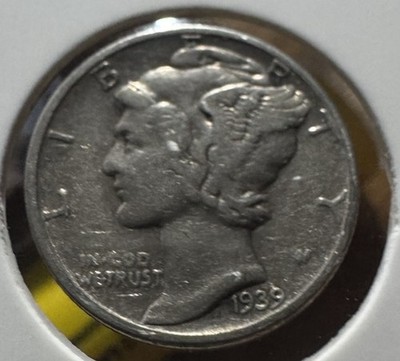 1939 10C Mercury Dime Nice Older Dime 90% Silver