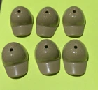 Six Lego Mini Figure Tan Hats Combined Shipping