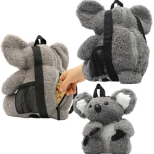 Entertainment Trend Zoo Koala Plush Mini Backpack with Adjustable Strap, Trav...