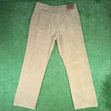 Arizona Mens Corduroy Pants Boot Cut Gray 34x32 Y2k Wide Leg Punk Grunge Skater