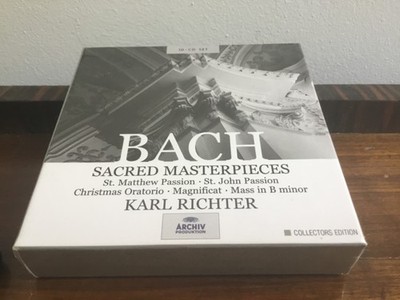 Bach Sacred Masterpieces Richter St Matthew / John passion Magnificat Mass B- ++
