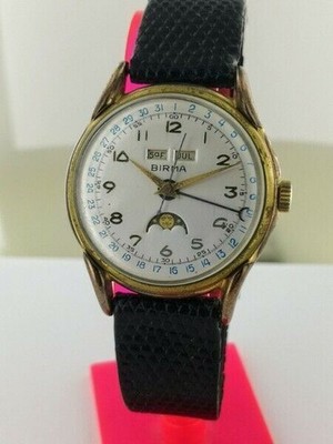 BIRMA watch Co. - Vollkalender Mondphase  Unisex - 1950-1959