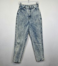 Vintage PS Gitano Mom Jeans Womens 26X29 Blue Tapered High Rise Acid Wash Retro