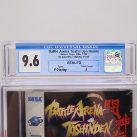 Sega Saturn BATTLE ARENA TOSHINDEN REMIX - CGC GRADED 9.6 A! NEW Factory Sealed!
