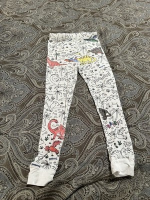 Caden Lane COLORABLE PAJAMA PRINTS  Dinosaurs Size 7/8 Bottom Only