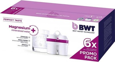 BWT Best Water Technology Magnesium Mineralized Wasserfilterkartusche 6er NEU