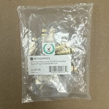 Monoprice High-Quality Gold Plated Speaker Banana Plugs - 5 Pairs - Closed Screw