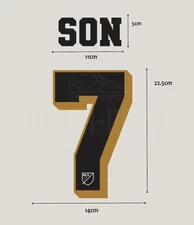 2025 Son Heung-Min 3rd Kit LAFC Name&Number Set For CWC Leagues Cup