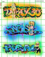 6043 DAVE'S DECALS BOXCAR URBAN WALL MODERN STYLE GRAFFITI HO SCALE 1:87