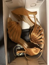 Dance and Sway - Swing/Salsa/Ballroom Dance Shoes Nude Suede Women's Size US 6