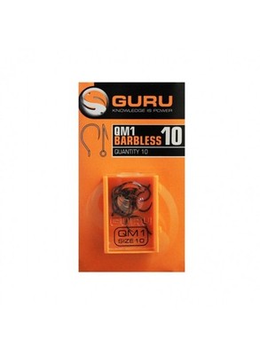 GURU QM1 Haken   gebogen, Widerhakenlos, Method Feeder, Größen 10-16