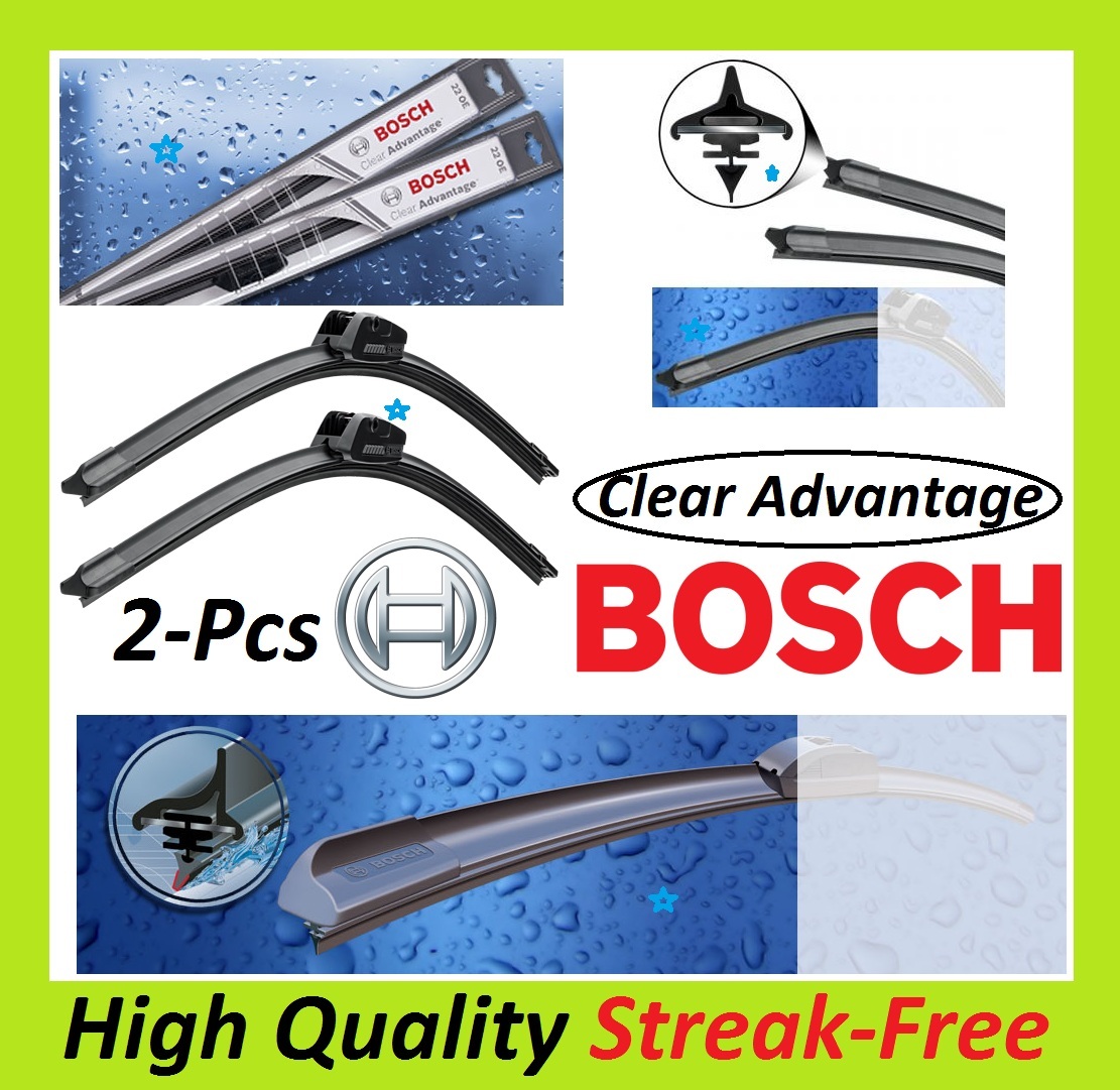 BOSCH Clear Advantage Fitment Wiper Blade Set of 2 Front LeftRight 1919