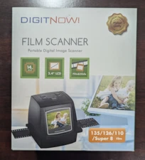 DIGITNOW 14MP All-in-1 Film & Slide Scanner, Converts 135 110 126 and Super 8 