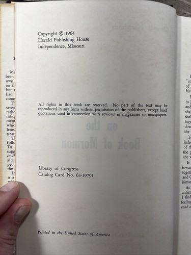 1964 Vintage Religious Book "A Commentary on the Book of Mormon" - Picture 7 of 12