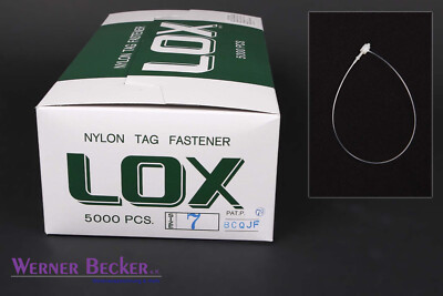 Sicherheitsfäden Banok LOX Nylon No. 7, 175 mm 5000 Stück Tag Fastener