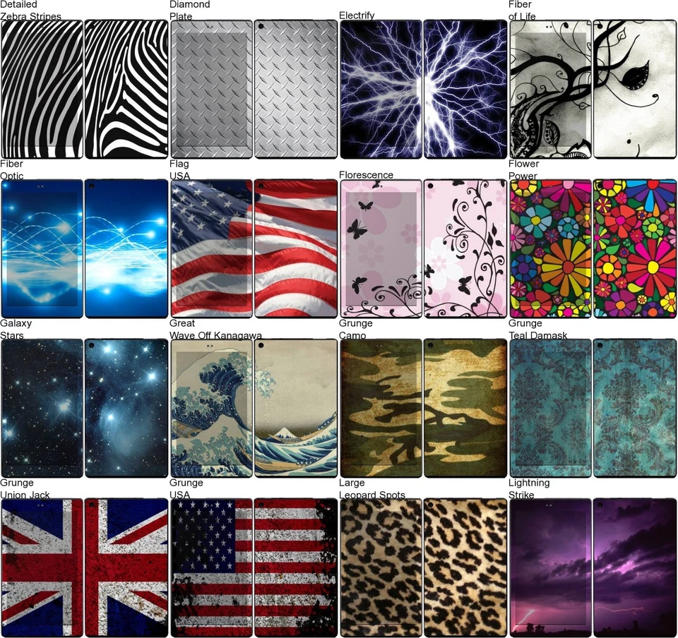 Choose Any 1 Vinyl Decal/Skin for Amazon Kindle Fire HD 8 7th Gen - Free US Ship - Image 2 of 4