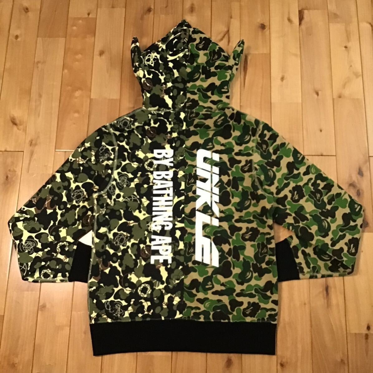 BAPE × UNKLE ABC camo Shark full zip hoodie A Bathing Ape Size M