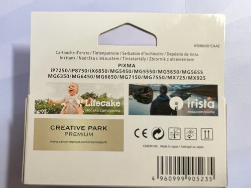 Canon CLI-551BK original Tintenpatrone Black für Pixma iP7250, MG6450 u. a. - Bild 2 von 2