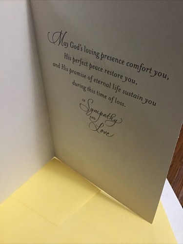 In Sympathy And Love, Blessed Are They That Mourn 5”x7” Religious Greeting Card - Picture 4 of 6
