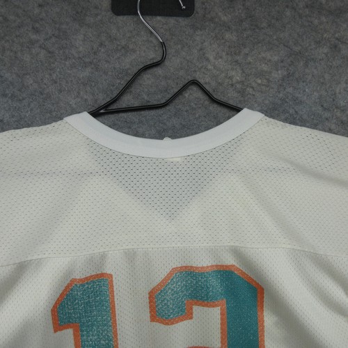 VTG Miami Dolphins Jersey Mens XL White 13 Dan Marino Wilson Made in USA 80s 90s - Picture 14 of 16