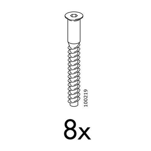 8 IKEA Screws Part 100219 eBay