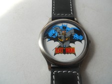 Vintage Fossil 1989 Batman Watch Black 