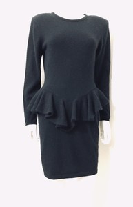 peplum sweater dress
