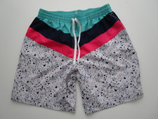 Mens Large Chubbies swim trunks shorts mesh lined multicolor retro vintage style