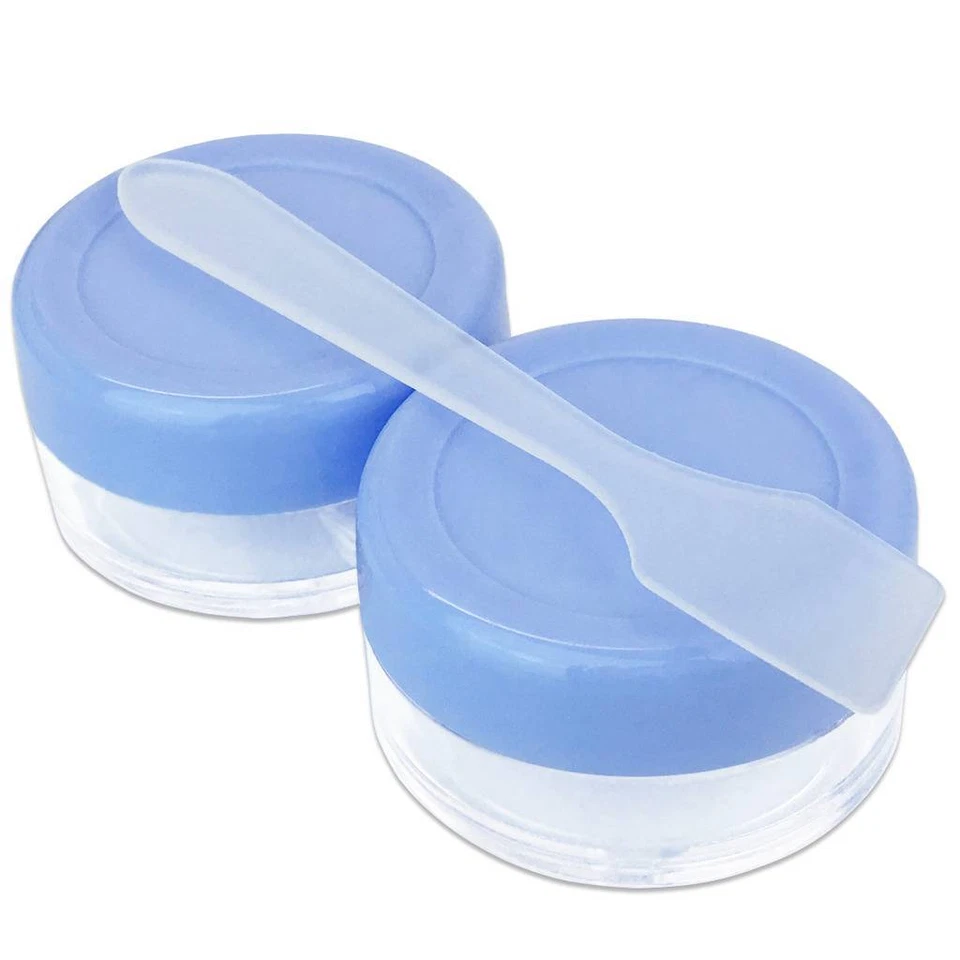 24PCS 10G/10ML Cream Cosmetic Lavender Sample Jar Containers with Spatulas - Image 3 of 4