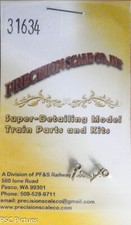 Precision Scale HO 31634 Marker Lights, Round, Less Jewels Brass Castings 