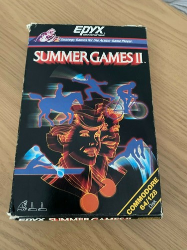 Epyx Summer Games II Commodore 64 Disk - Boxed Working -👽👾Retro Gift Idea👾👽 - Afbeelding 2 van 12