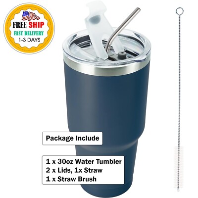 Vasos Termicos Frio Y Caliente Con Tapa 30 Oz Acero Inoxidable Prueba De Fugas