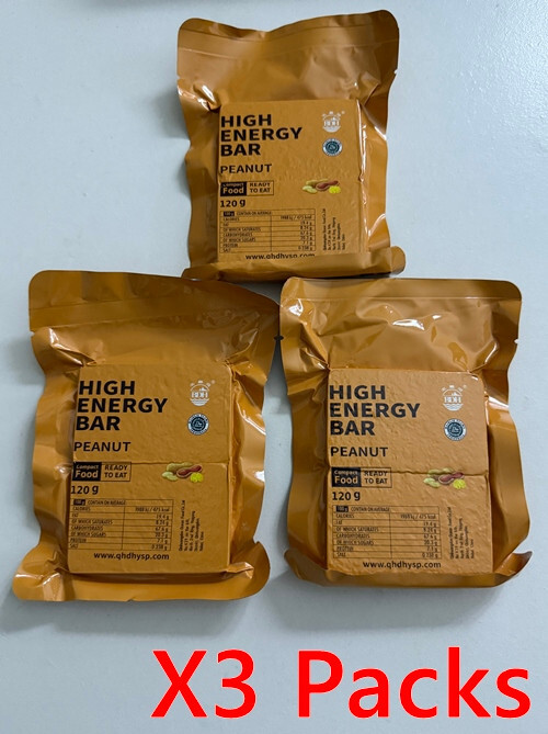High Energy Bar Protein Days Military Grade Compressed Biscuit 3 Packs Peanut