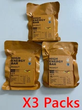 High Energy Bar Protein Days Military Grade Compressed Biscuit 3 Packs Peanut