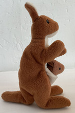 1996 TY Beanie Baby - POUCH the Kangaroo 7" inch Stuffed Animal Toy