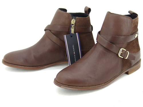 Tommy Hilfiger Chaussures Hiver Bottes Bottines Taille 39 Neuf - Photo 2 sur 10